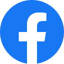 Logo de Facebook, rond bleu avec un F blanc